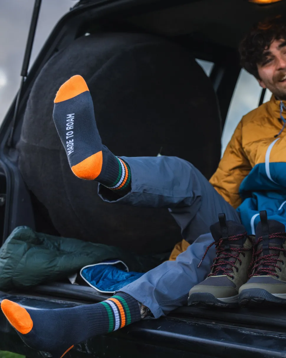 Outlet Floris van Bommel Organic Midweight Crew Socks Charcoal