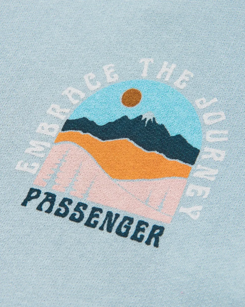 Online Passenger Outlook Recycled Cotton Hoodie Blue Fog