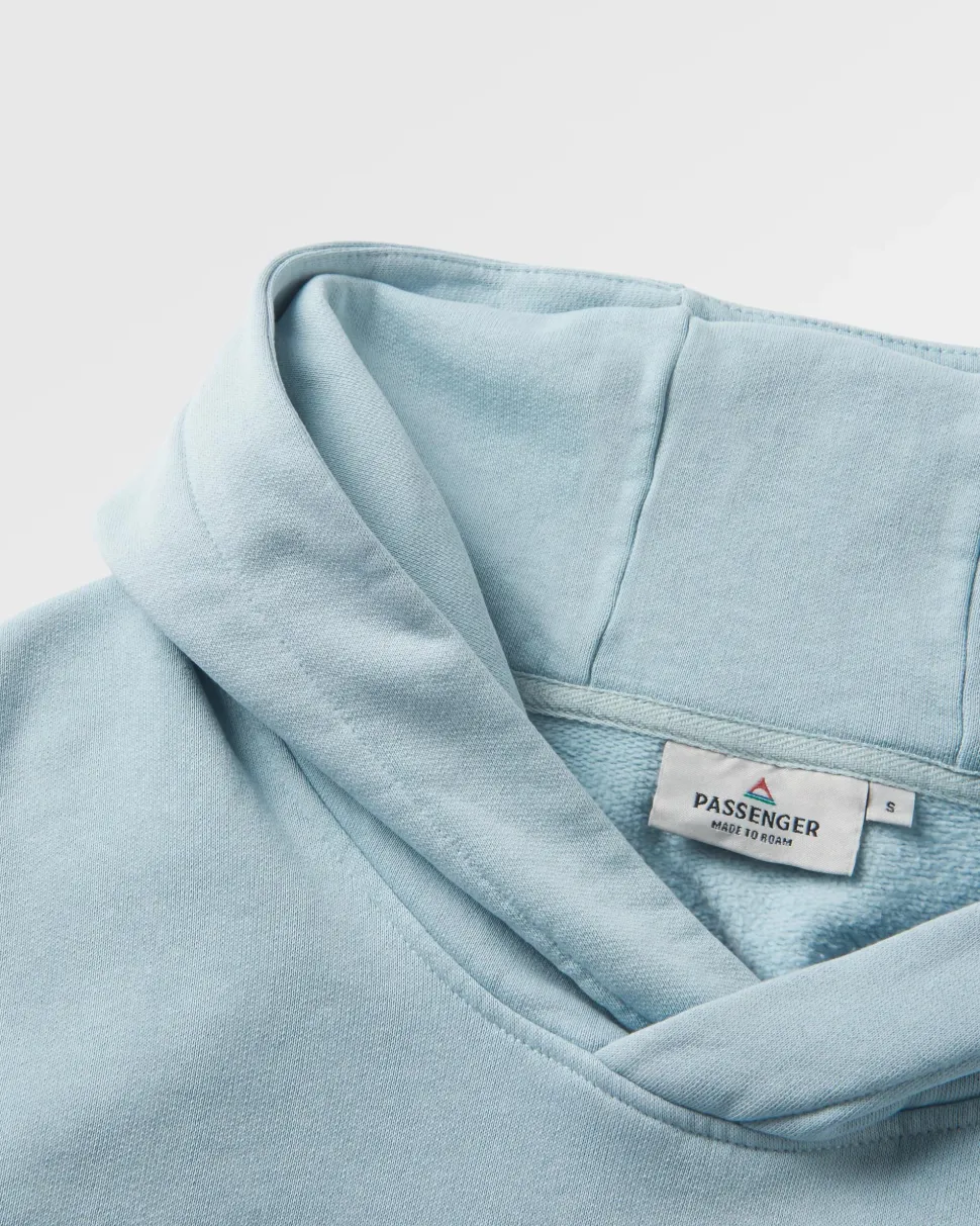 Online Passenger Outlook Recycled Cotton Hoodie Blue Fog