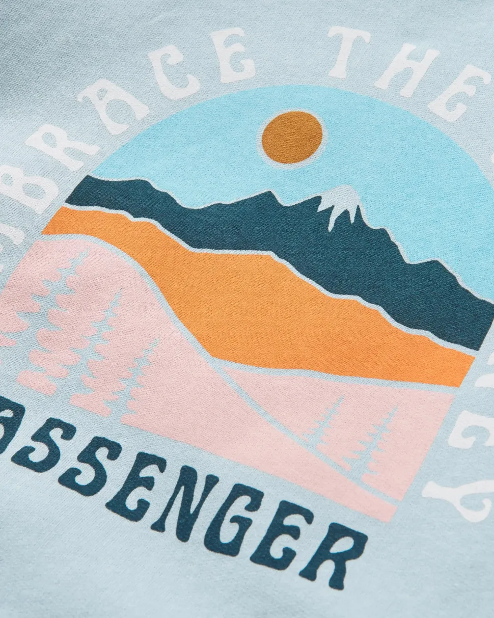 Online Passenger Outlook Recycled Cotton Hoodie Blue Fog