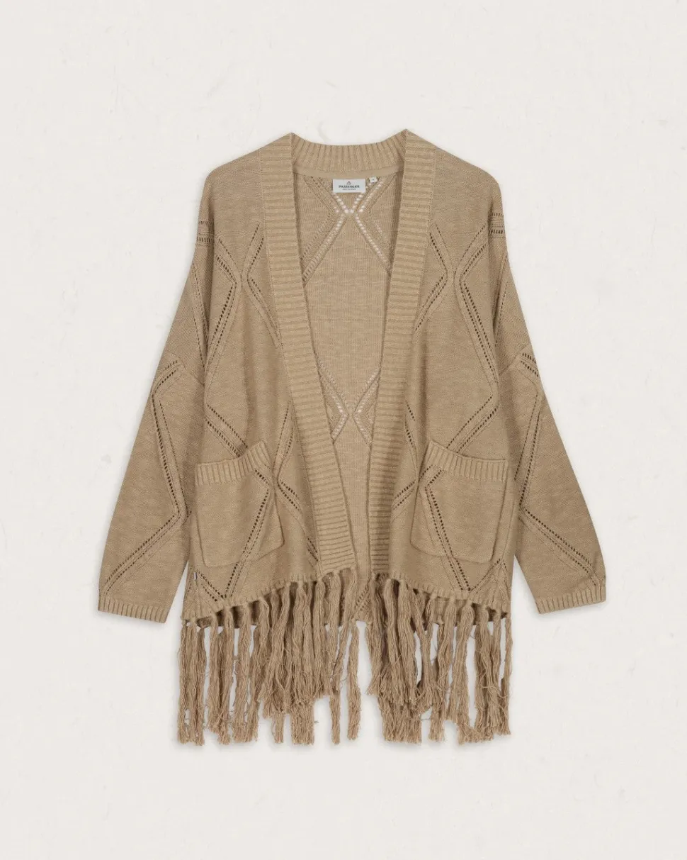 Online Passenger Palm Organic Cotton Cardigan Biscuit