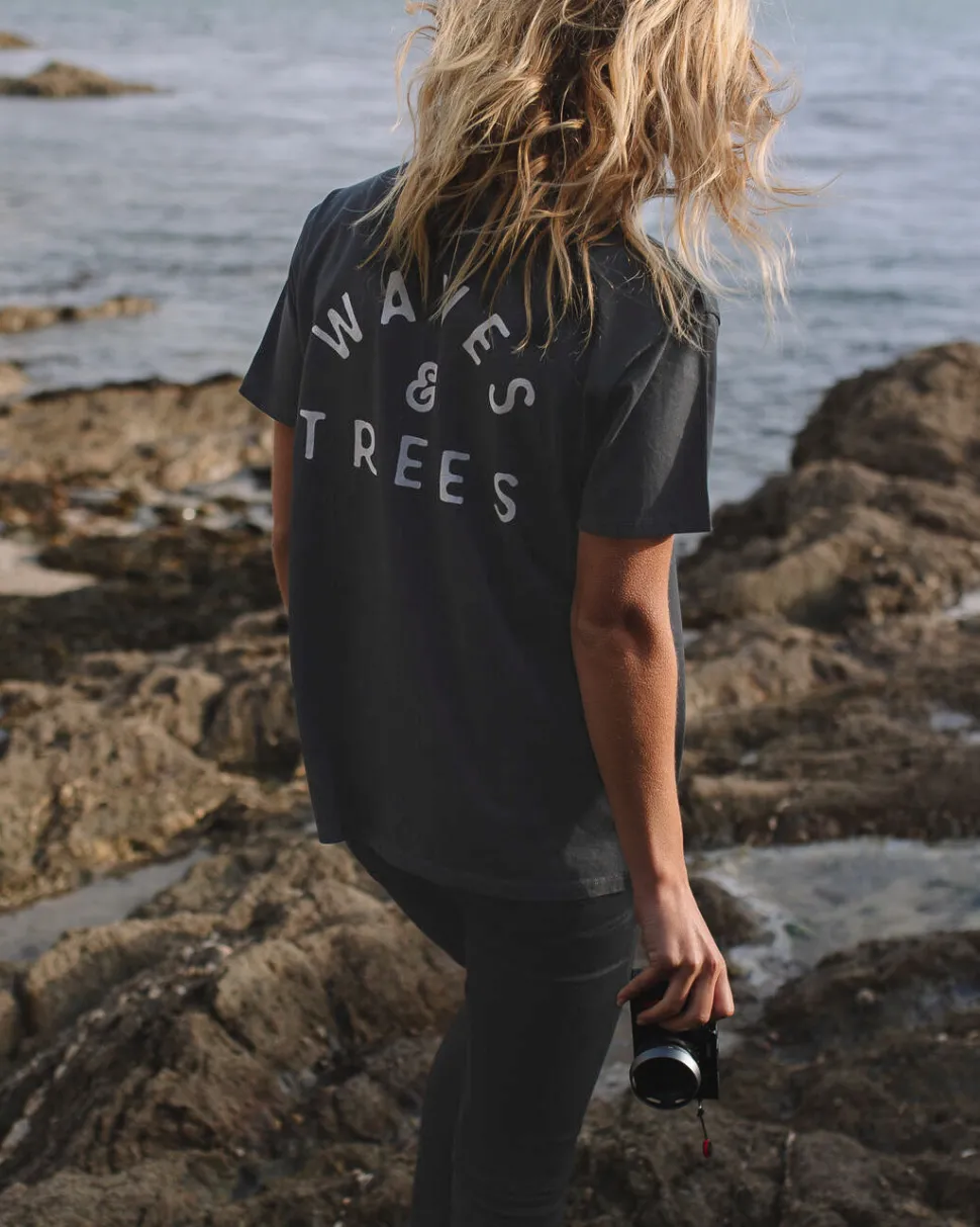 Flash Sale Passenger Penida Recycled Cotton T-Shirt Faded Black