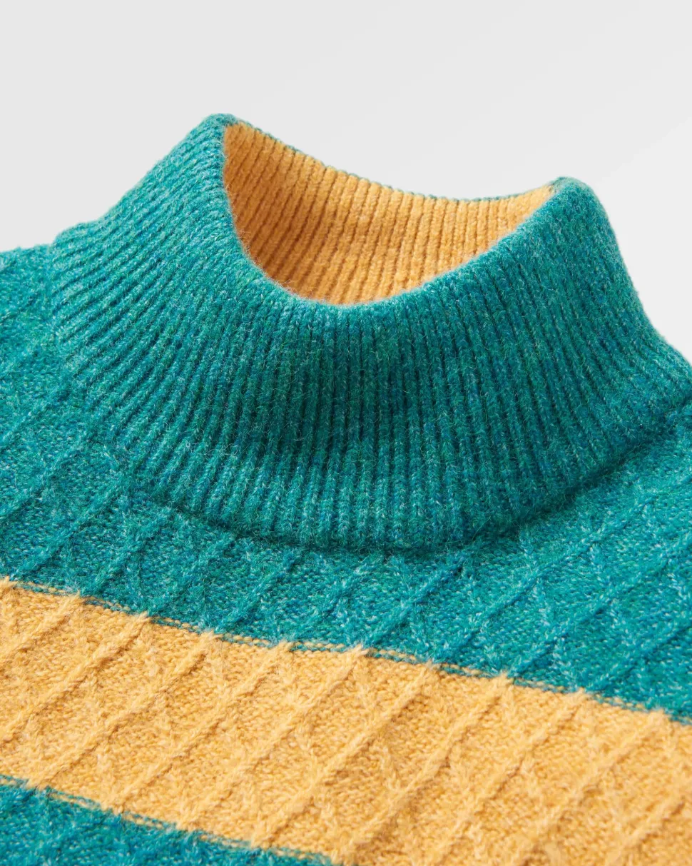 Sale Passenger Ramble Recycled Knitted Jumper Mediterranean