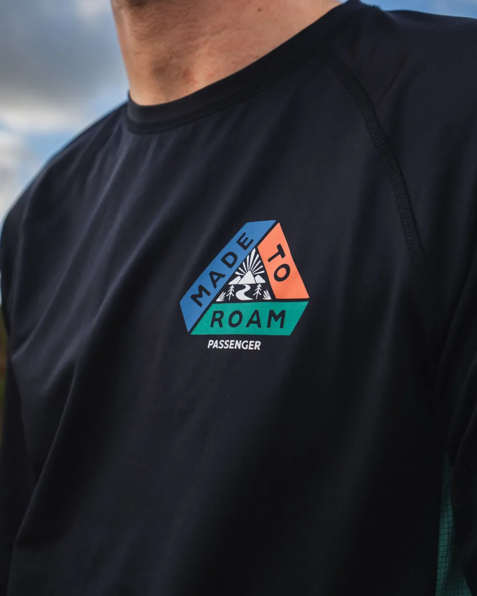 Shop Passenger Range Recycled Active LS T-shirt Black