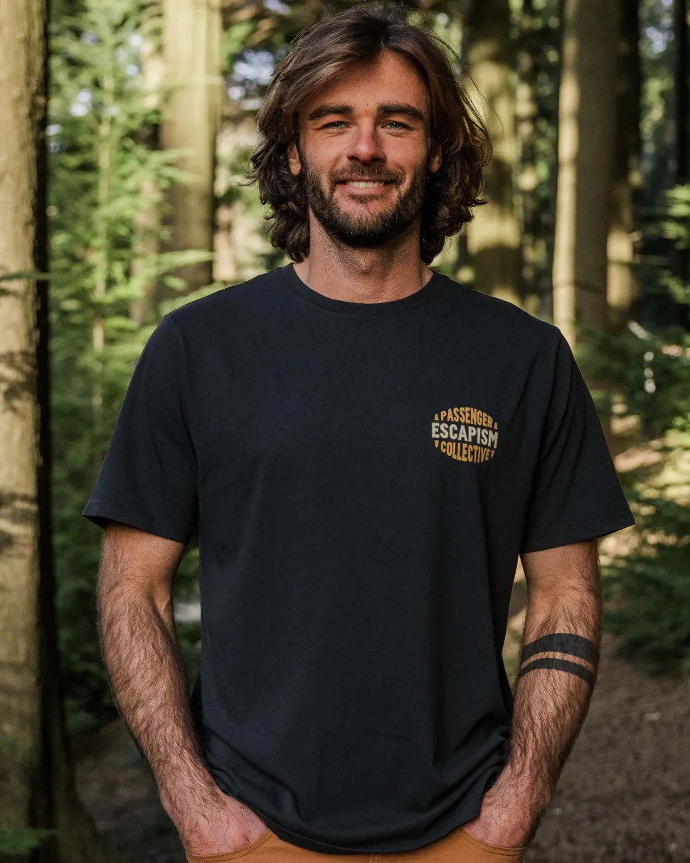 Outlet Passenger Reconnect Recycled Cotton T-Shirt Black