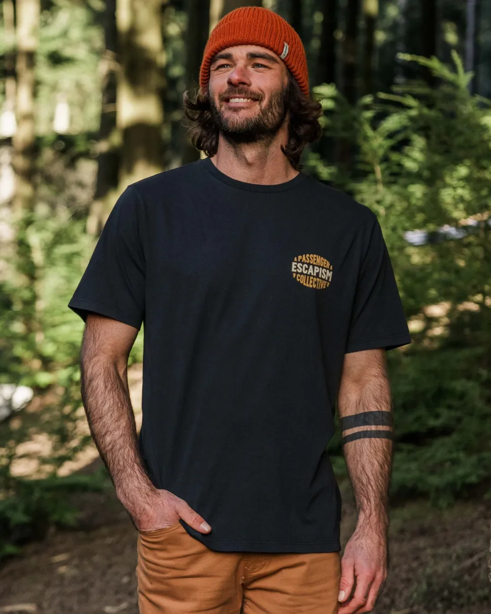 Outlet Passenger Reconnect Recycled Cotton T-Shirt Black