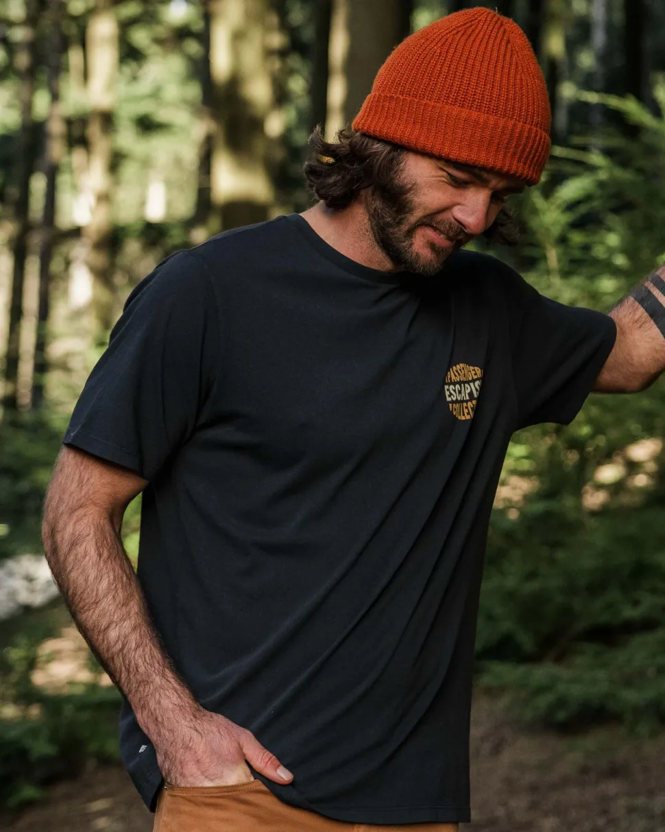 Outlet Passenger Reconnect Recycled Cotton T-Shirt Black