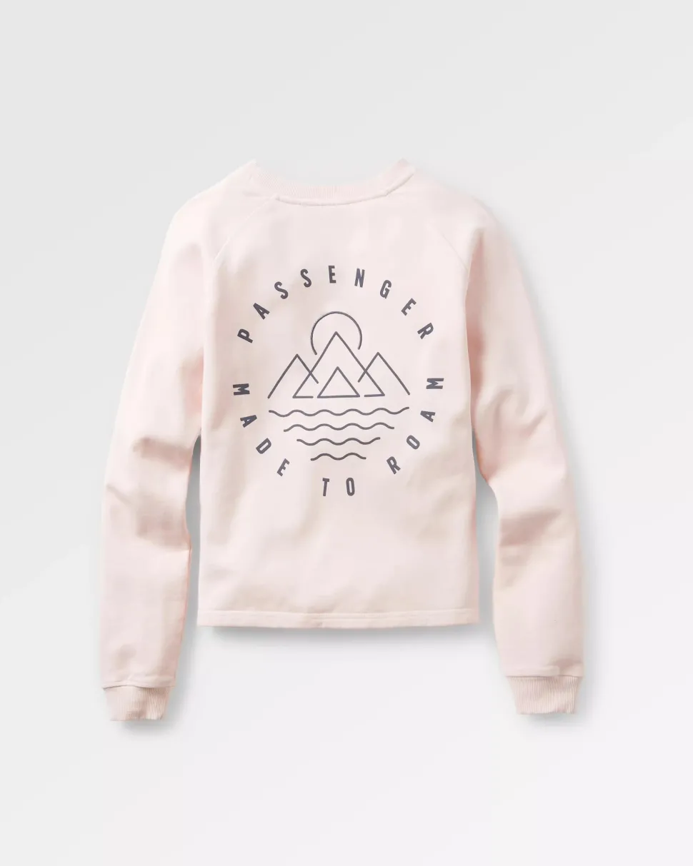 Best Passenger Remote Recycled Cotton Sweatshirt Barely Pink