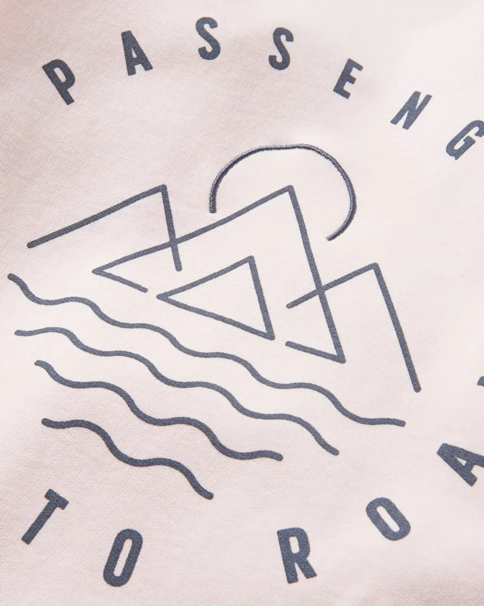 Best Passenger Remote Recycled Cotton Sweatshirt Barely Pink