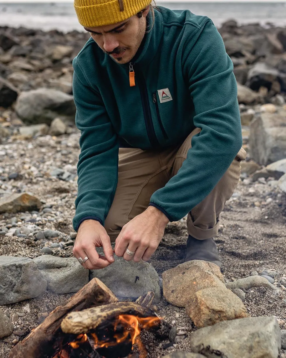 Fashion Passenger Ridge Full Zip Recycled Polar Fleece Mediterranean/Deep Navy