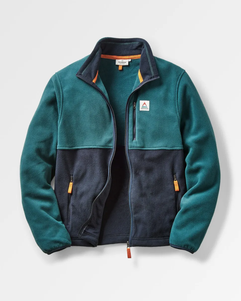 Fashion Passenger Ridge Full Zip Recycled Polar Fleece Mediterranean/Deep Navy