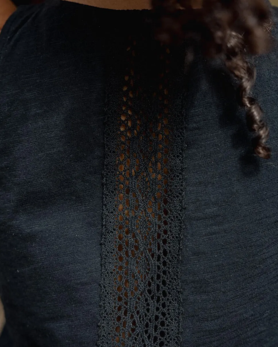 Outlet Passenger Rivergate Recycled Cotton Tank Top Black