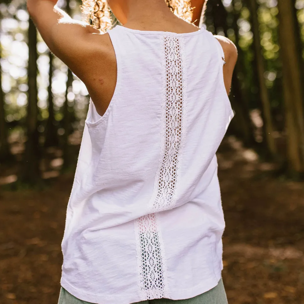 Online Passenger Rivergate Recycled Cotton Top White