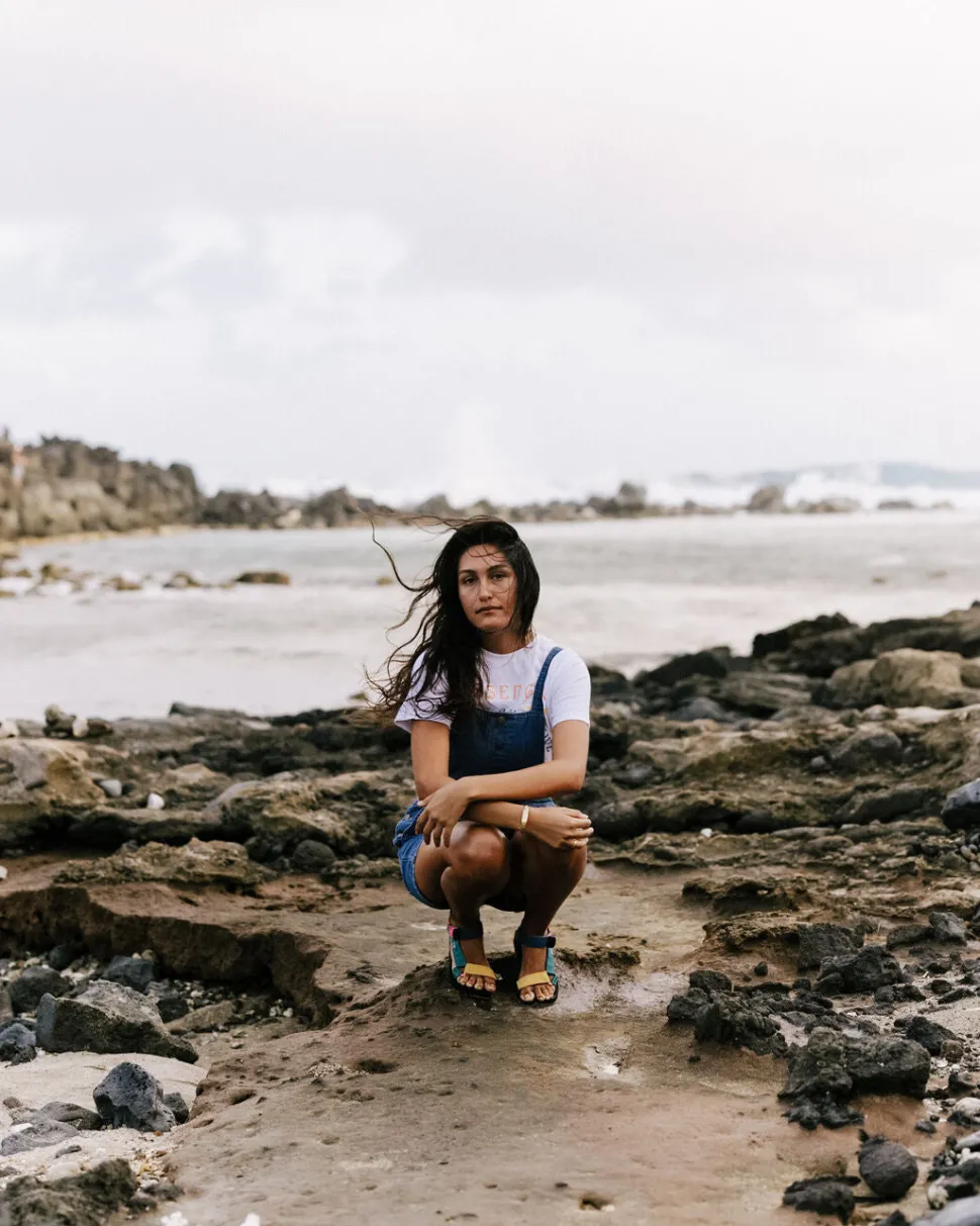 New Passenger Riverside Denim Short Dungarees Washed Denim