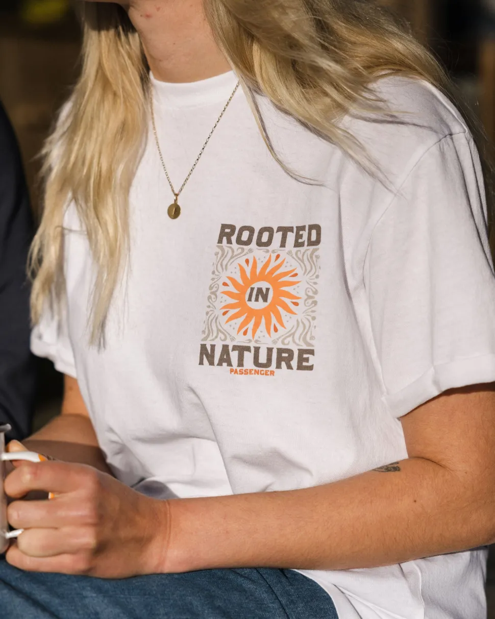 Store Passenger Rooted In Nature Recycled Cotton T-Shirt White