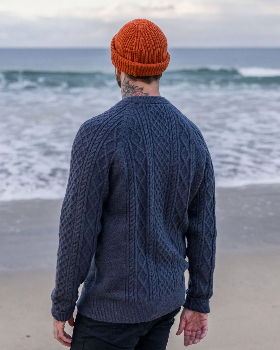 Flash Sale Passenger Sandbar Cable Knitted Jumper Charcoal