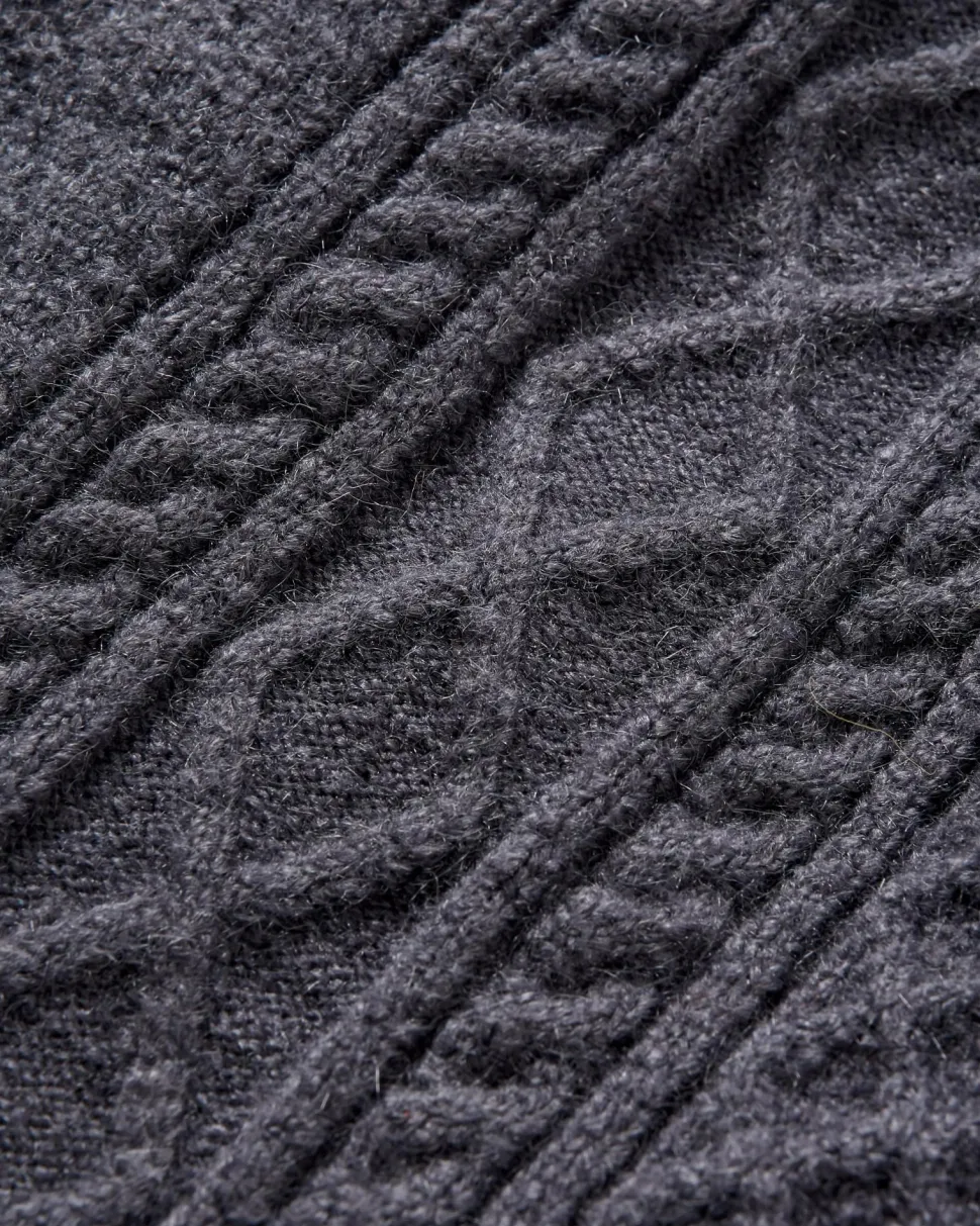 Flash Sale Passenger Sandbar Cable Knitted Jumper Charcoal