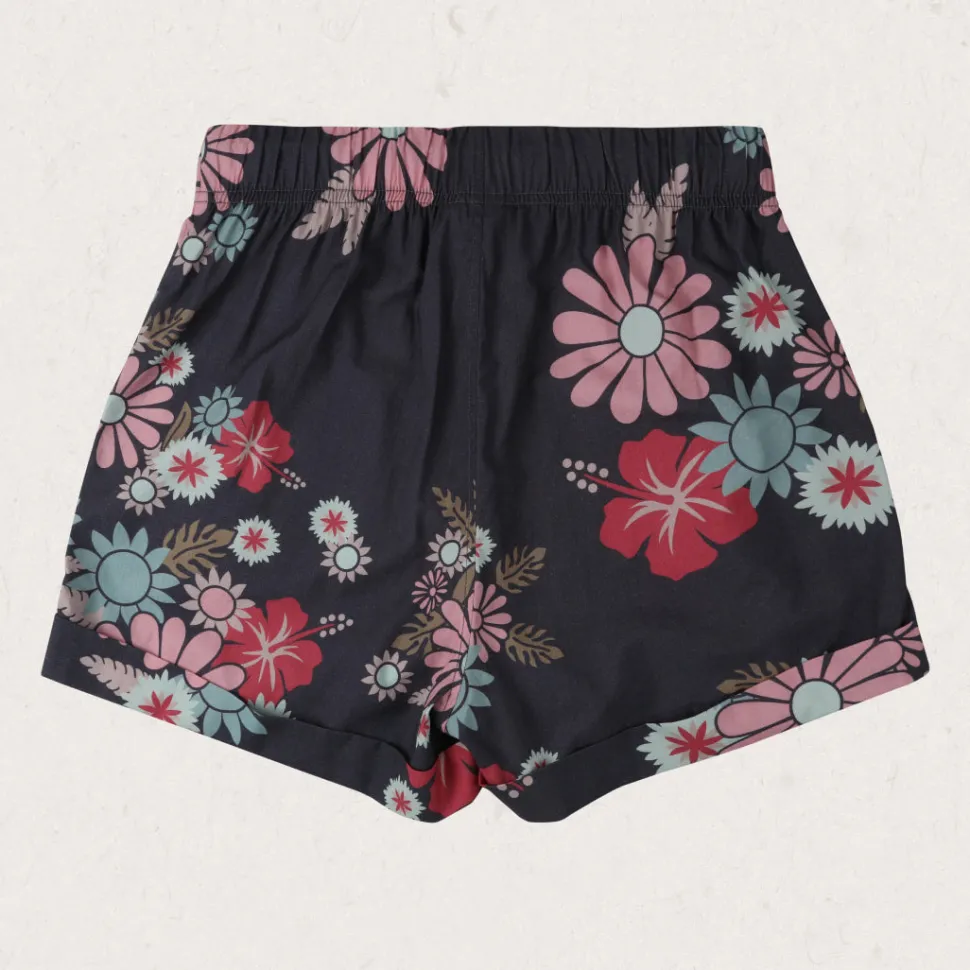 Cheap Passenger Santosa Shorts Black Flower Burst