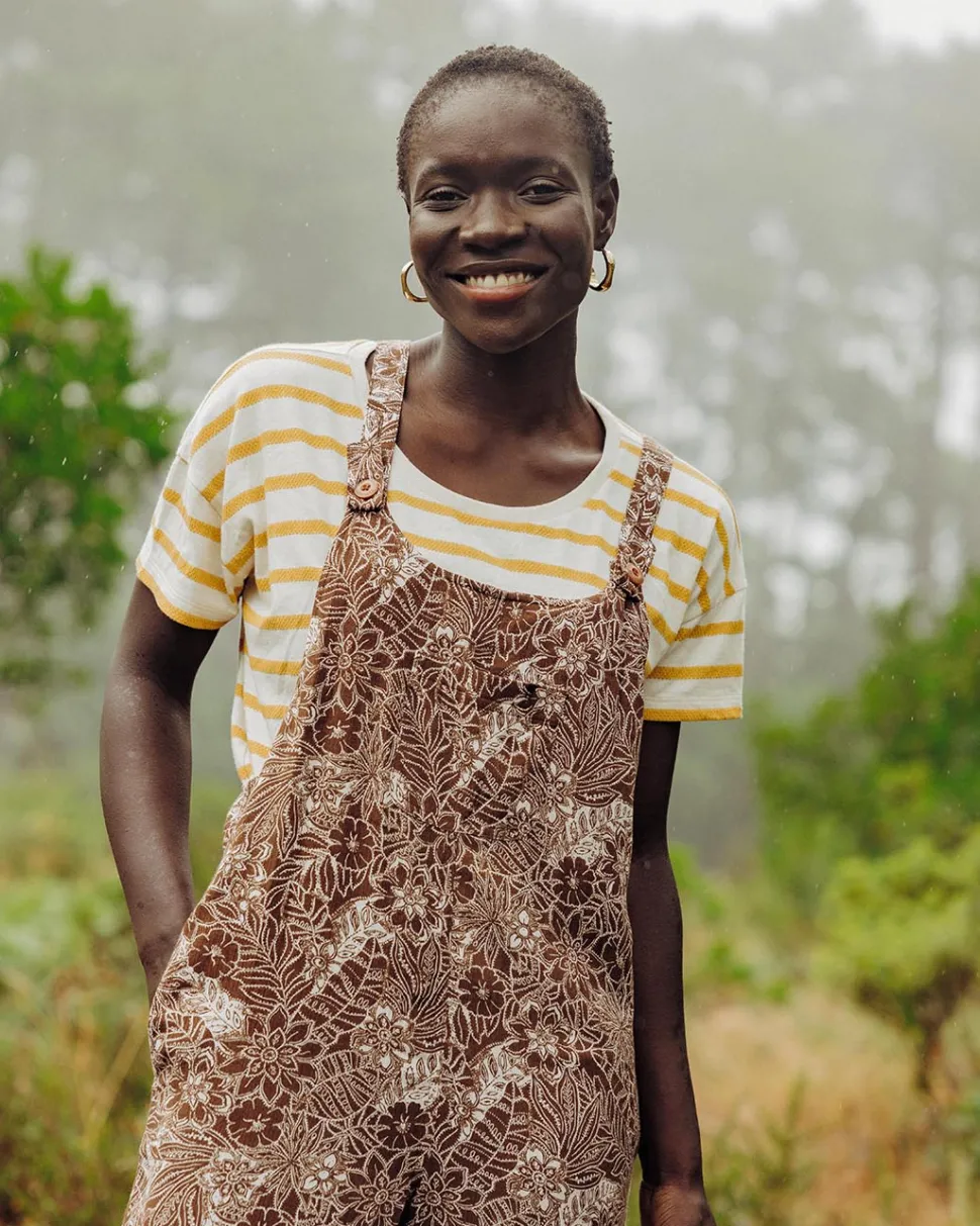 Shop Passenger Serenity Dungarees Chestnut Floral Pattern