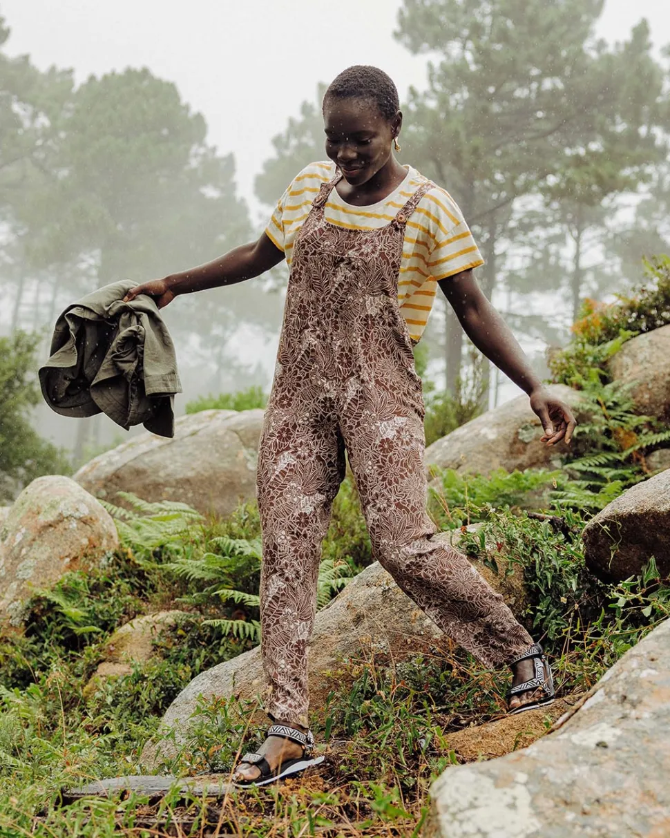 Shop Passenger Serenity Dungarees Chestnut Floral Pattern