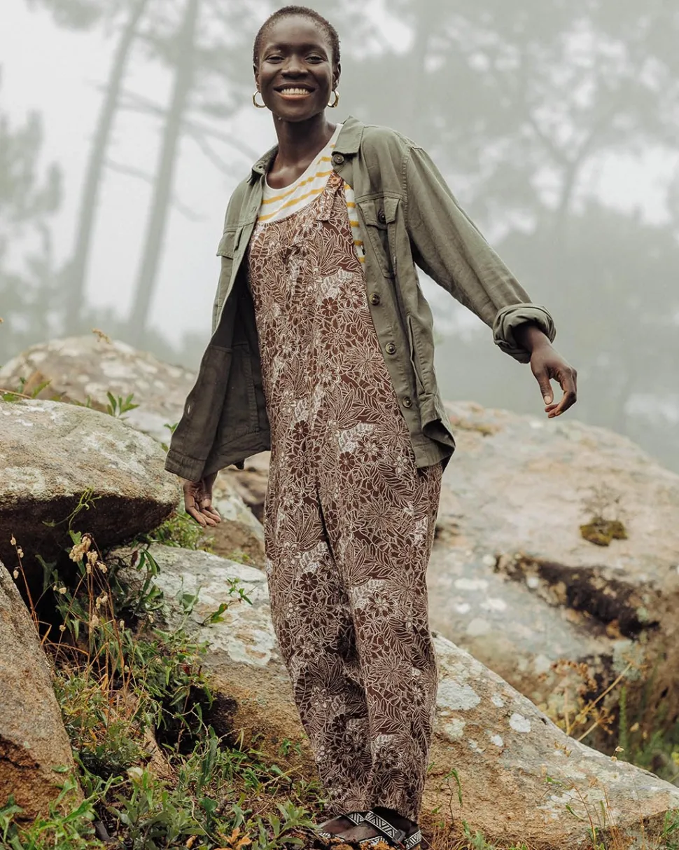 Shop Passenger Serenity Dungarees Chestnut Floral Pattern