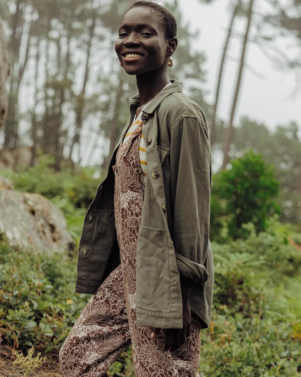 Shop Passenger Serenity Dungarees Chestnut Floral Pattern