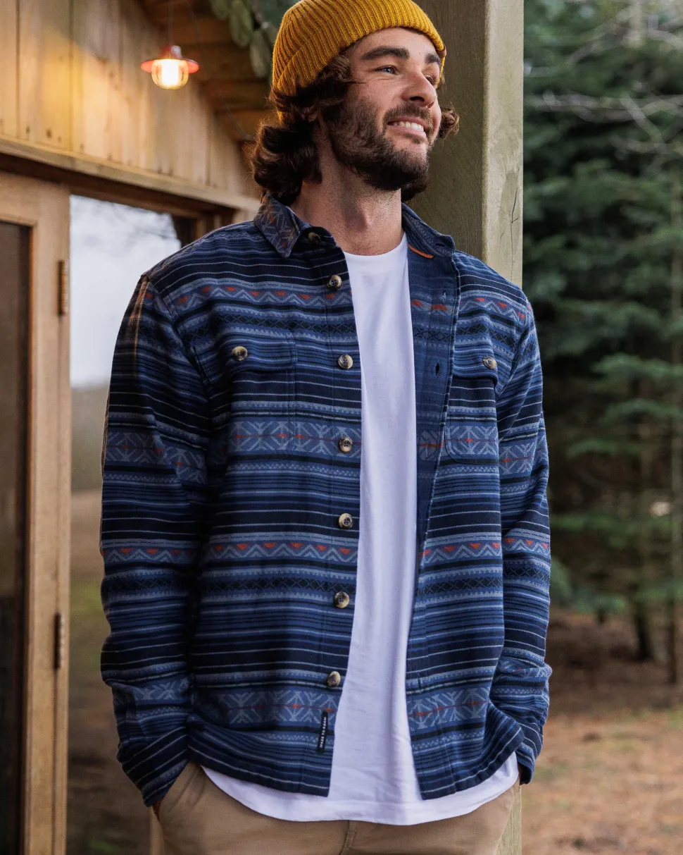 Fashion Passenger Slowdown Heavyweight Overshirt Dark Denim