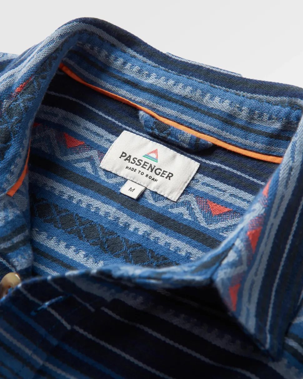 Fashion Passenger Slowdown Heavyweight Overshirt Dark Denim