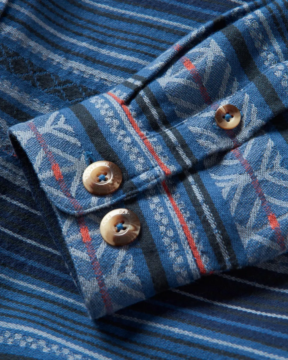 Fashion Passenger Slowdown Heavyweight Overshirt Dark Denim