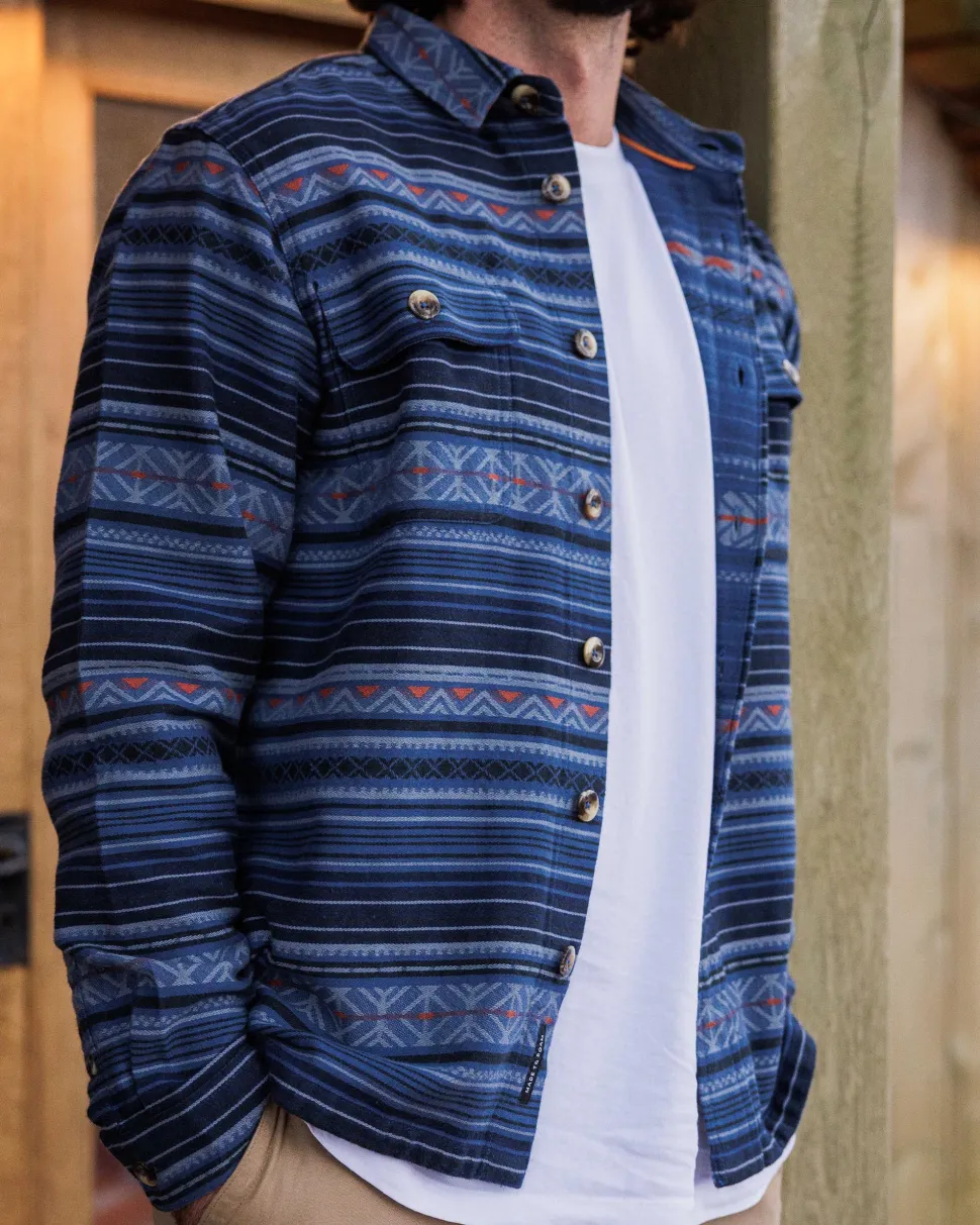 Fashion Passenger Slowdown Heavyweight Overshirt Dark Denim