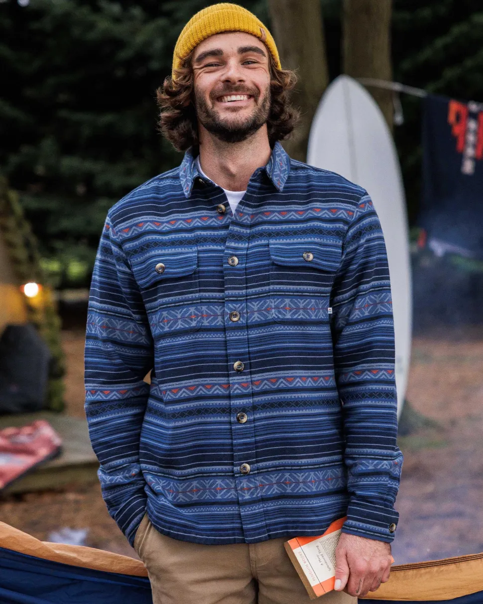 Fashion Passenger Slowdown Heavyweight Overshirt Dark Denim