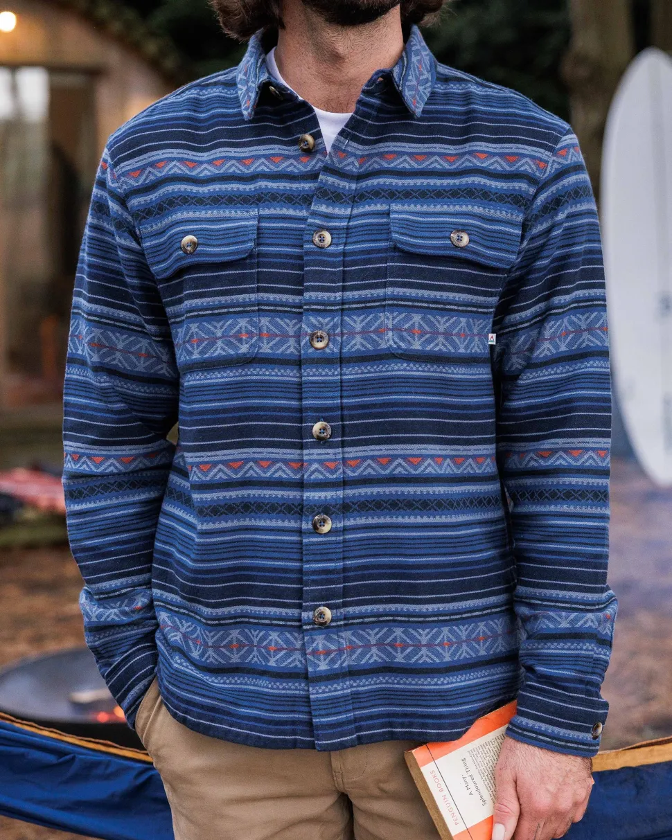 Fashion Passenger Slowdown Heavyweight Overshirt Dark Denim