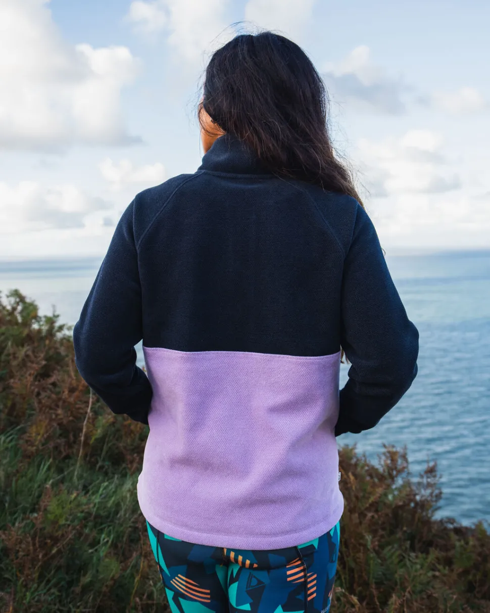 Fashion Passenger Snowdrop Pullover Recycled Polartec® Fleece Lilac/ Deep Navy