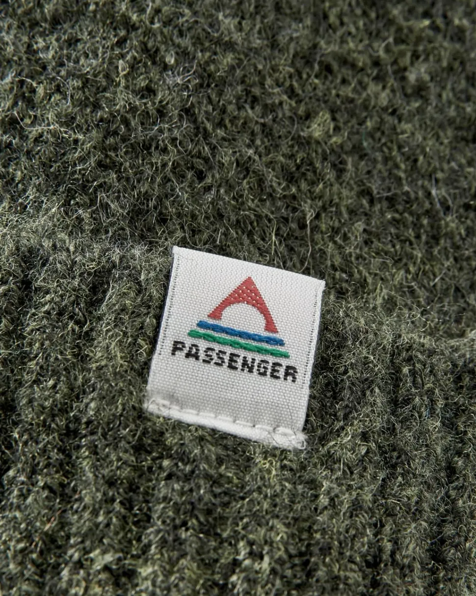 Cheap Passenger Snowdrop Recycled Bobble Hat Khaki