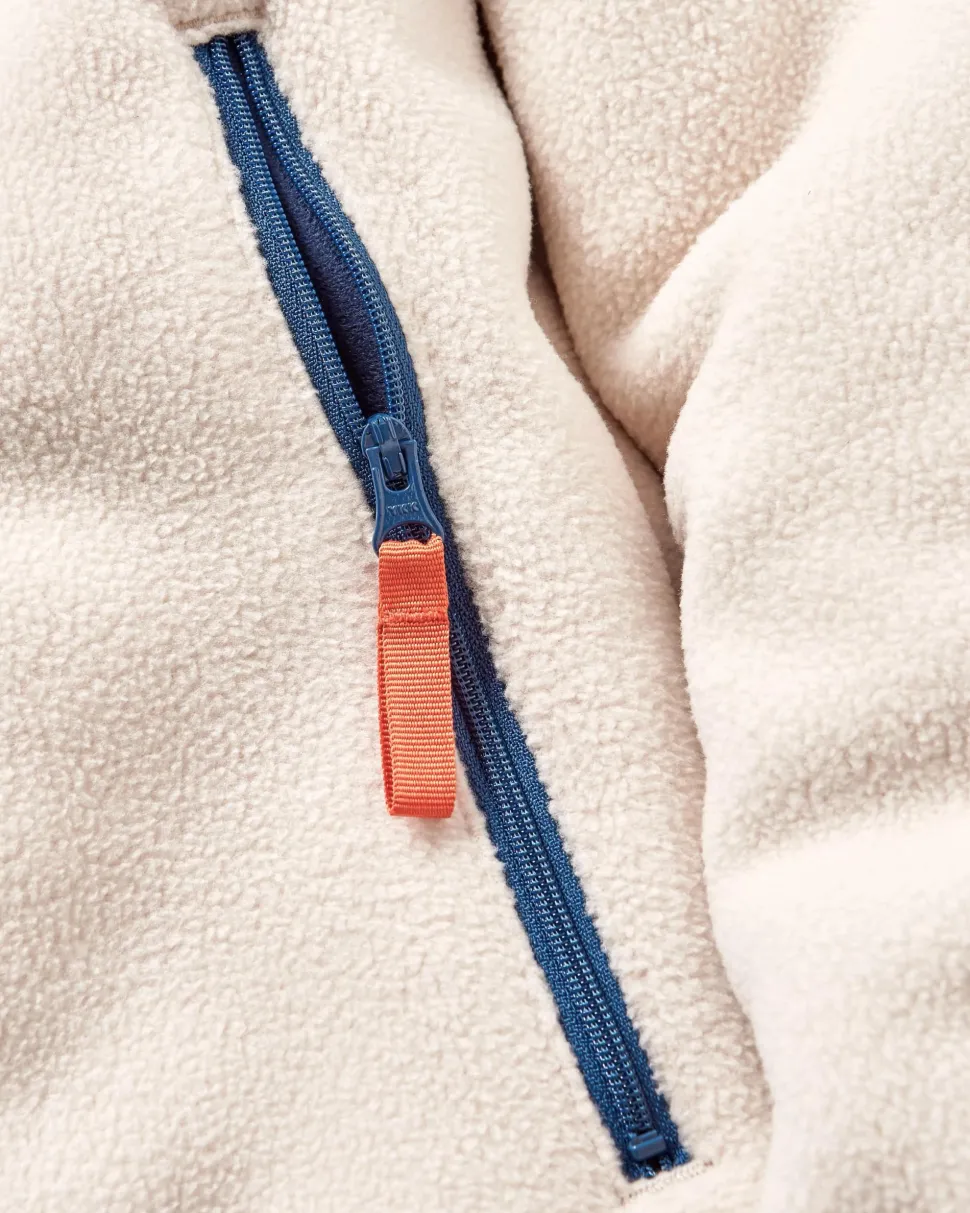 Shop Passenger Solace Recycled Sherpa-Lined Polar Fleece Vintage White