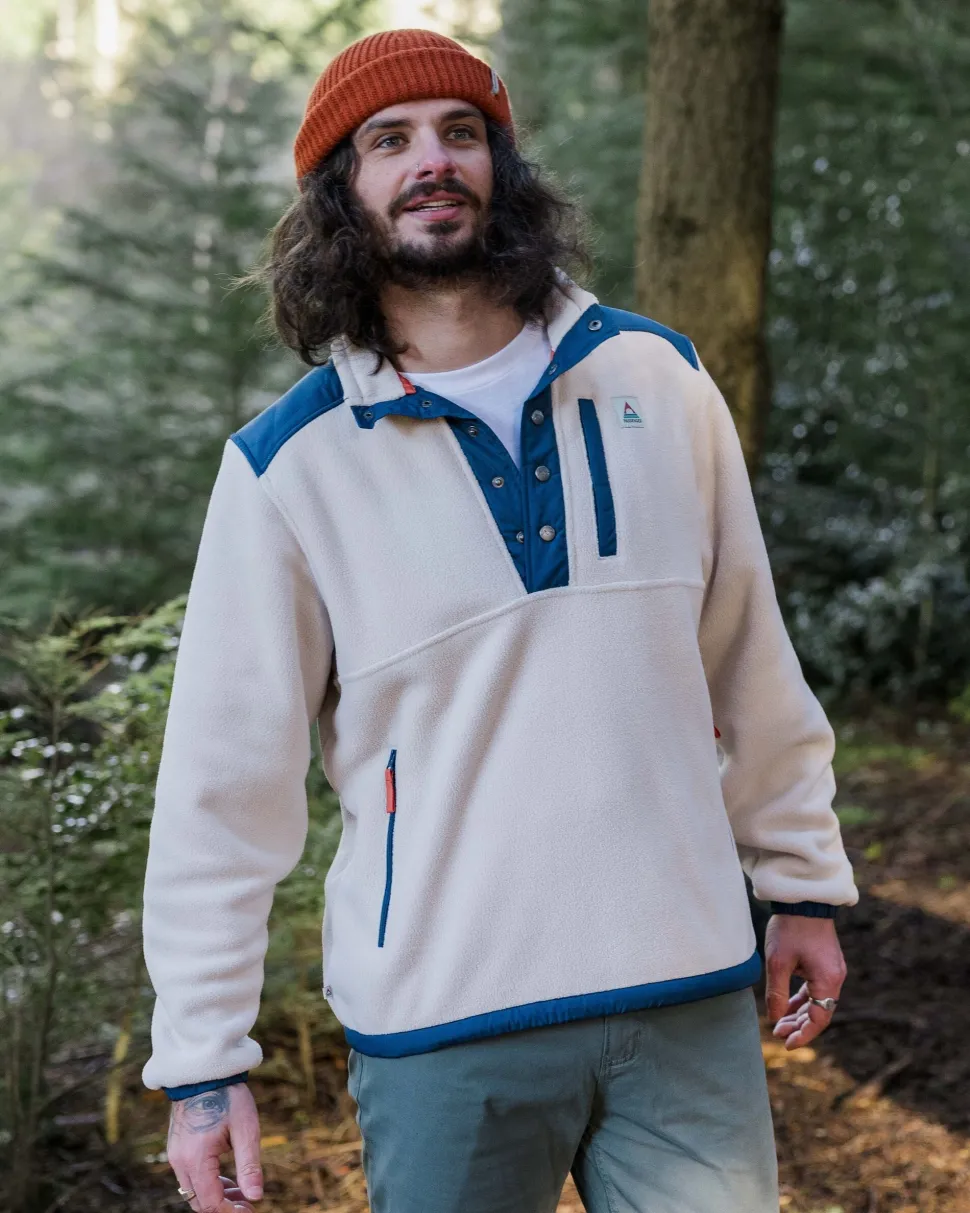 Shop Passenger Solace Recycled Sherpa-Lined Polar Fleece Vintage White