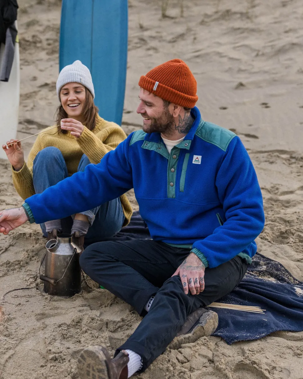 Flash Sale Passenger Solace Recycled Sherpa-Lined Polar Fleece True Blue