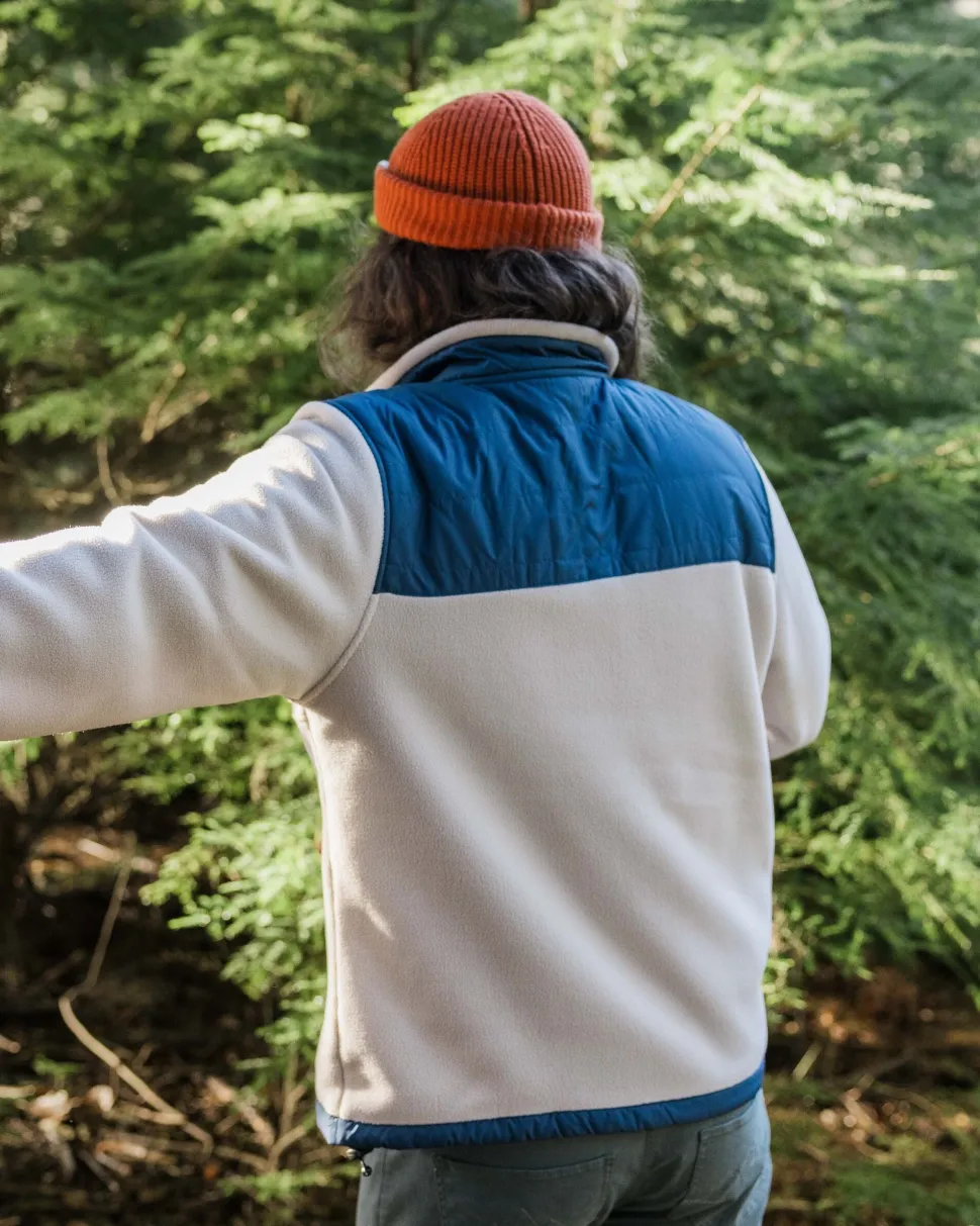 Shop Passenger Solace Recycled Sherpa-Lined Polar Fleece Vintage White