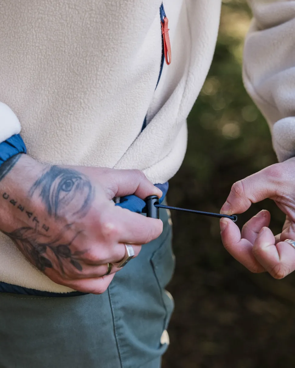 Shop Passenger Solace Recycled Sherpa-Lined Polar Fleece Vintage White
