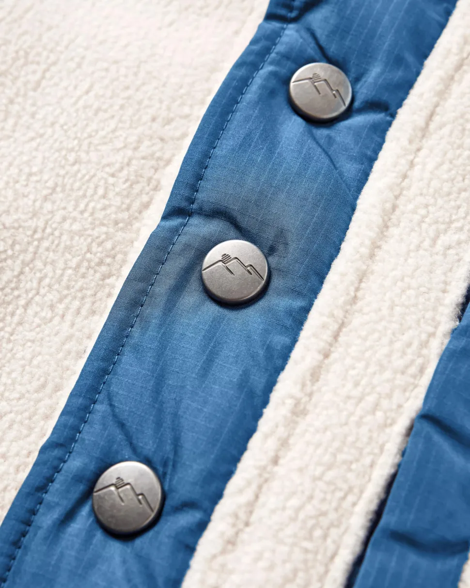 Shop Passenger Solace Recycled Sherpa-Lined Polar Fleece Vintage White