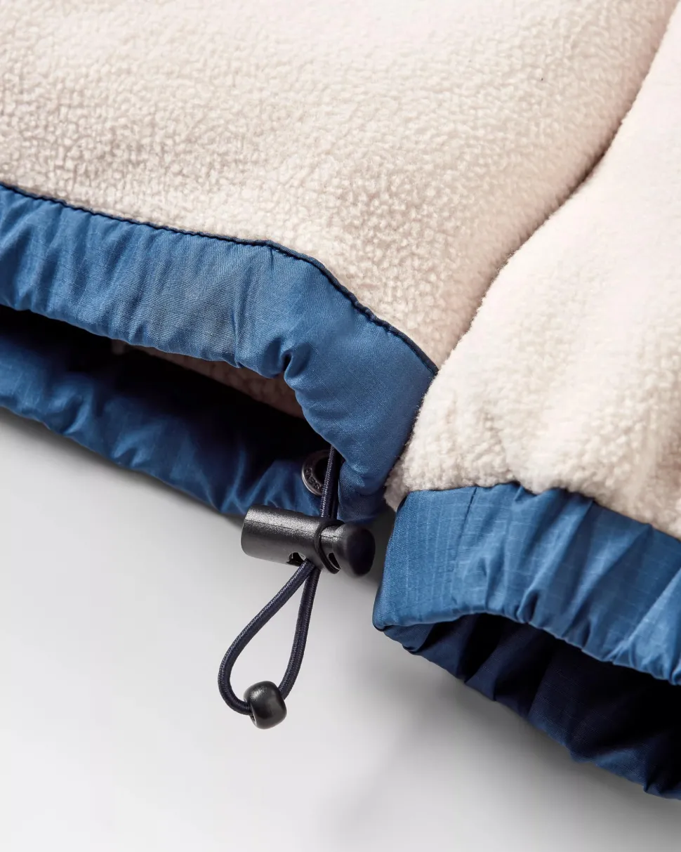 Shop Passenger Solace Recycled Sherpa-Lined Polar Fleece Vintage White