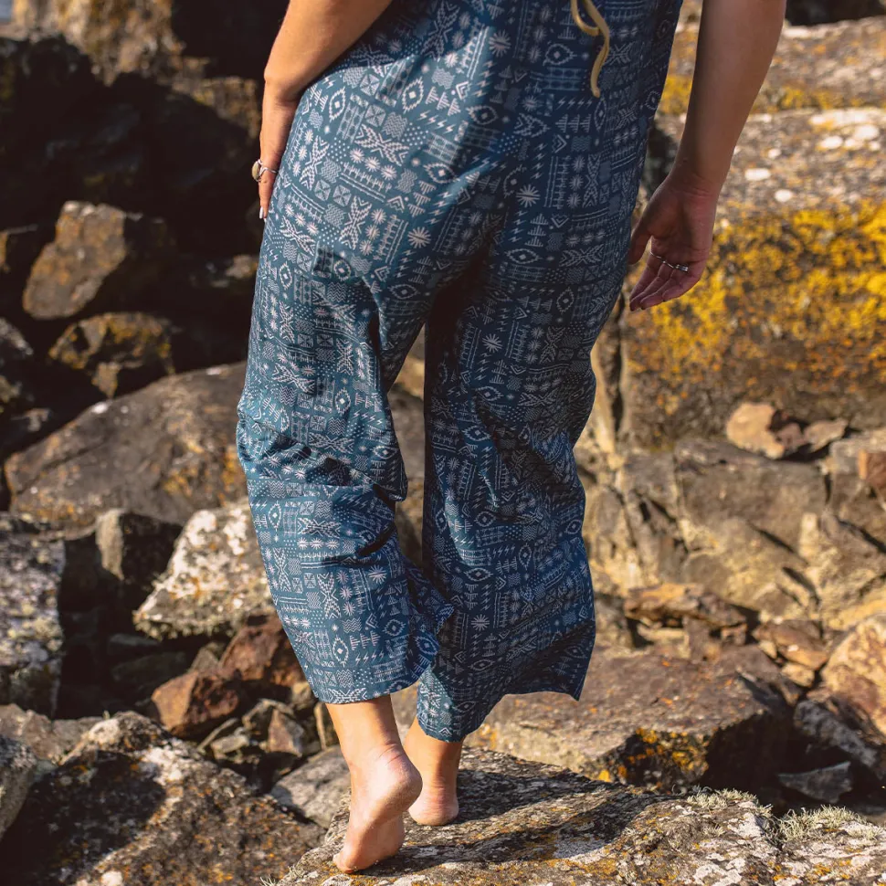 Sale Passenger Spirit Jumpsuit Blue Coral Geo Tile