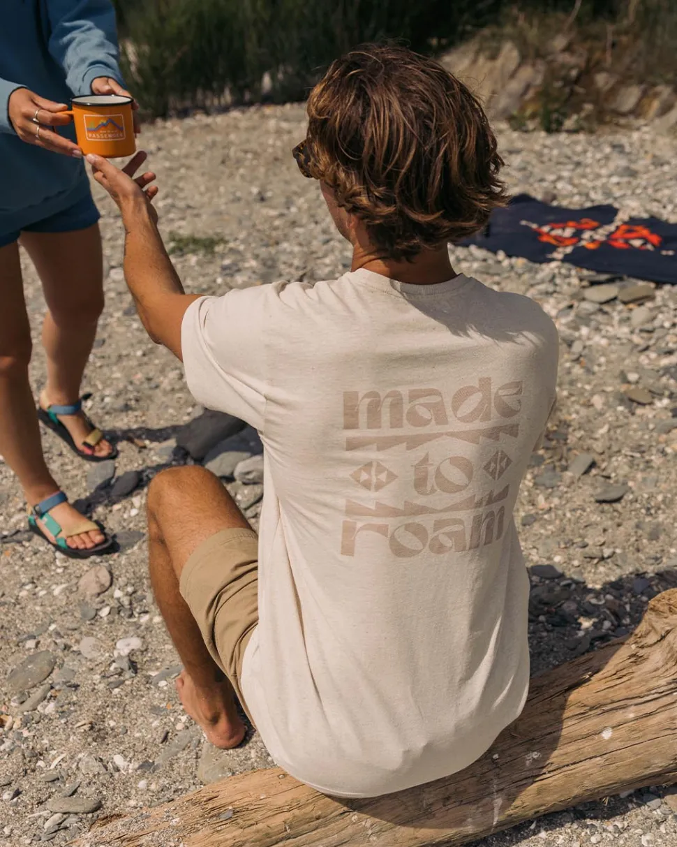 Discount Passenger Sunrise Recycled Cotton T-Shirt Milky Marl