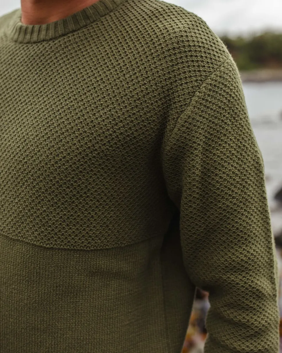 Online Passenger Swell Knitted Jumper Khaki
