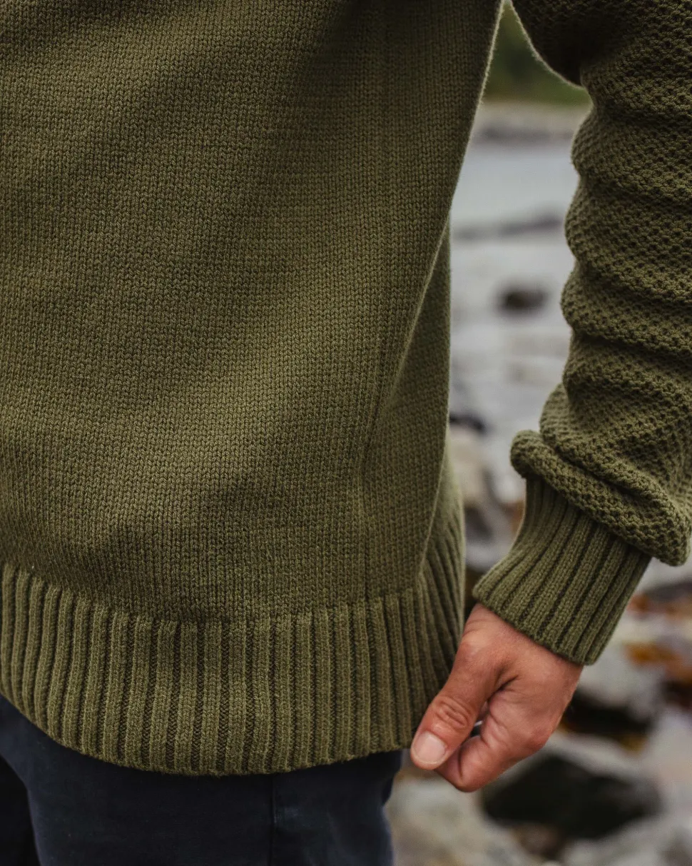 Online Passenger Swell Knitted Jumper Khaki
