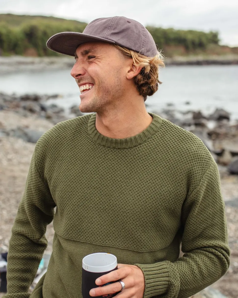 Online Passenger Swell Knitted Jumper Khaki