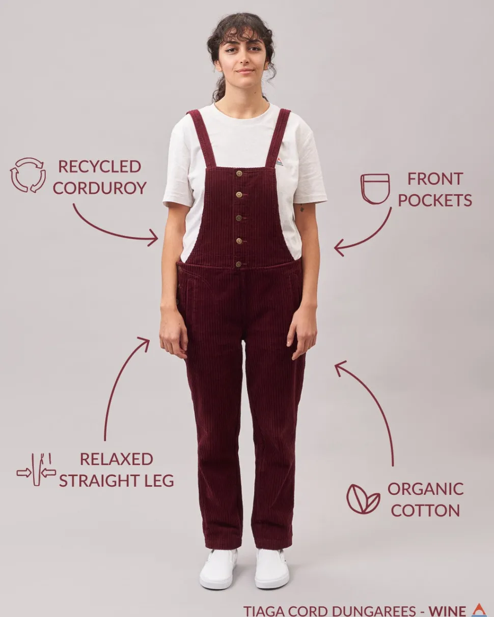 Outlet Passenger Tiaga Cord Dungarees Windsor Wine