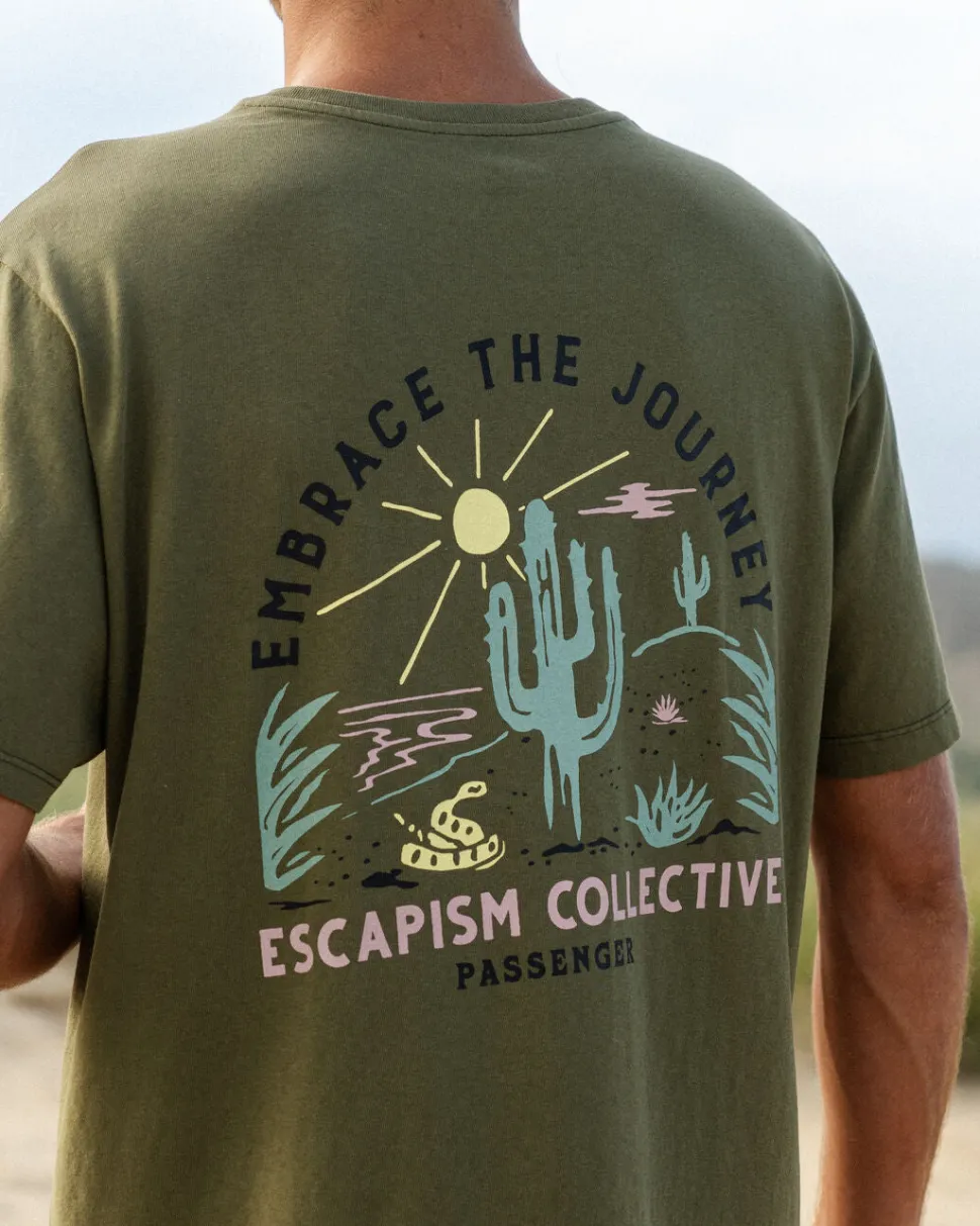 Online Passenger Tizana Recycled Cotton T-Shirt Khaki