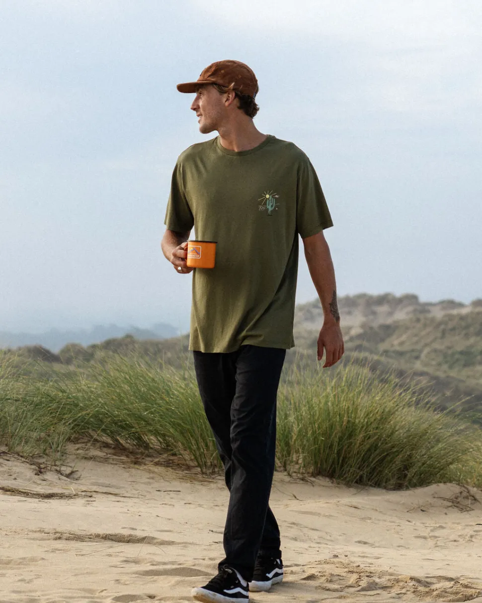 Online Passenger Tizana Recycled Cotton T-Shirt Khaki