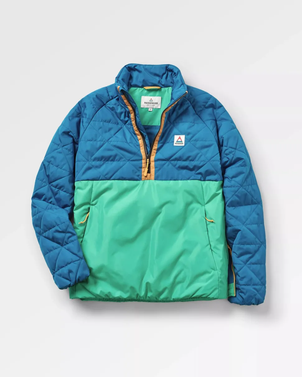 Online Passenger Trace Recycled Thermore® Insulated Jacket Corsair Blue/ Jungle Green